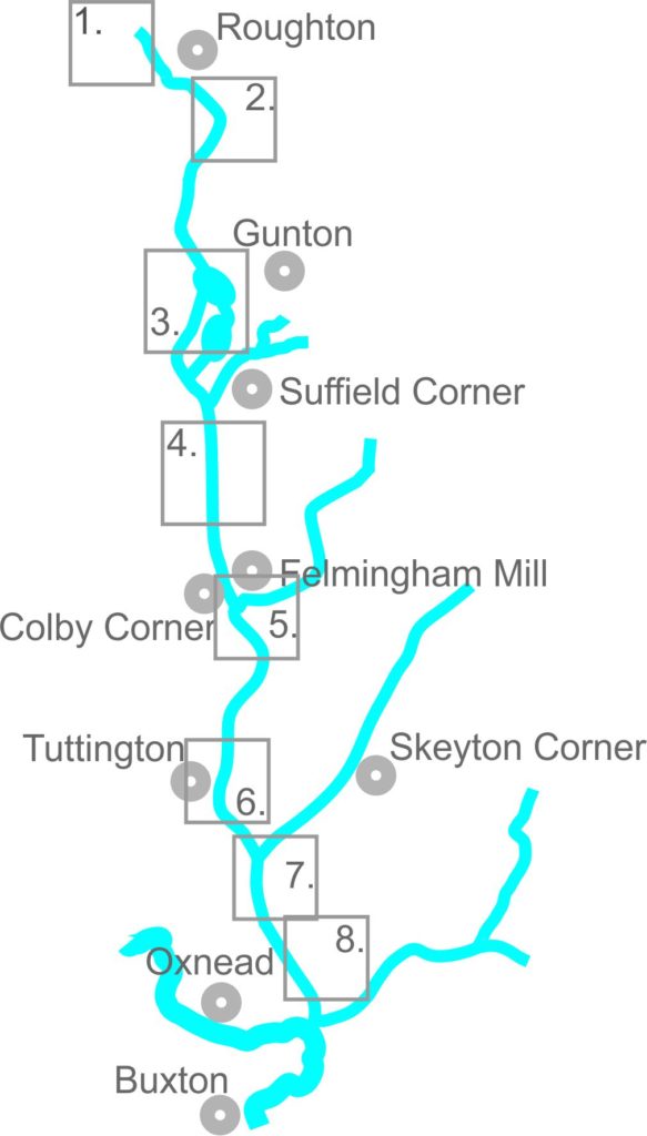 King S Beck Backstory Tuttington Hub - referring to the numbers shown on the main map