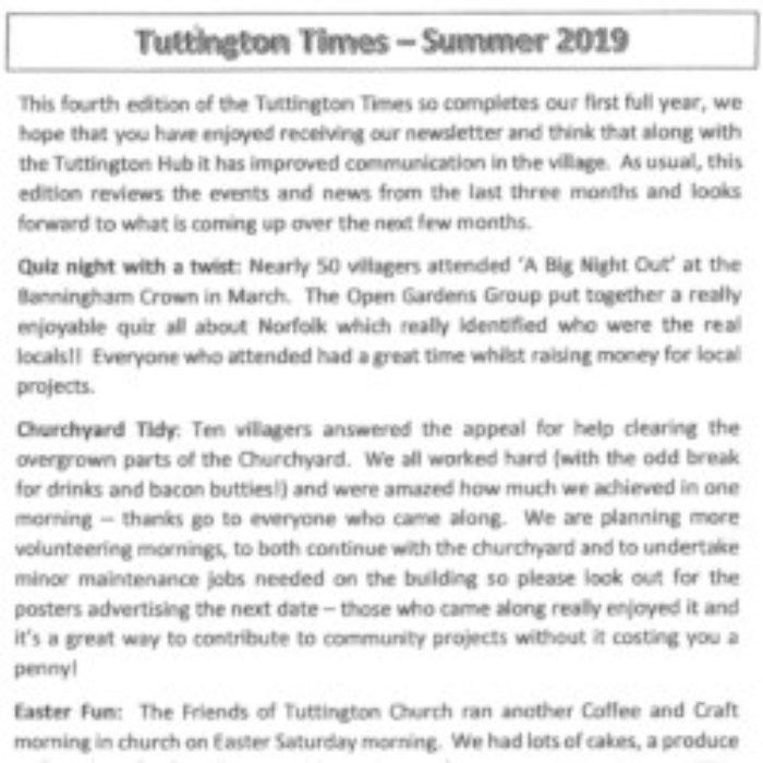 Tuttington Times Summer Edition